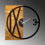 Wallity Wooden Clock 24 Nogal y Negro
